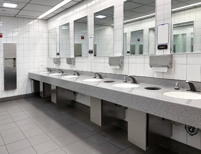 Stopping the Spread of COVID-19 in Public Washrooms